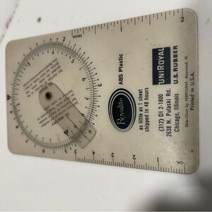 Slide Rule or Pocket Calculator with Advertising 1960s